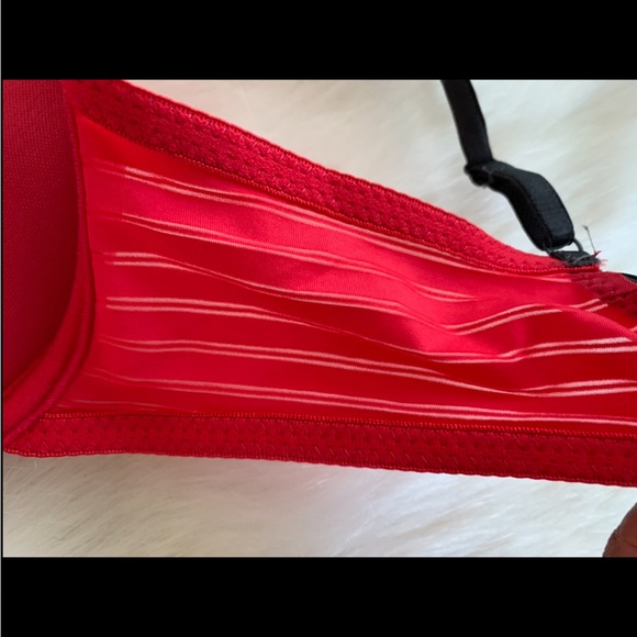 Jezebel Women’s Padded Push-up Underwire Lace Red&Blck Bra NWOT Size 34B - Picture 4 of 5